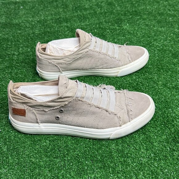 Blowfish Malibu Mars-K Slip On Low Top distressed Edge Sneakers Shoes Size 8 - Picture 4 of 11